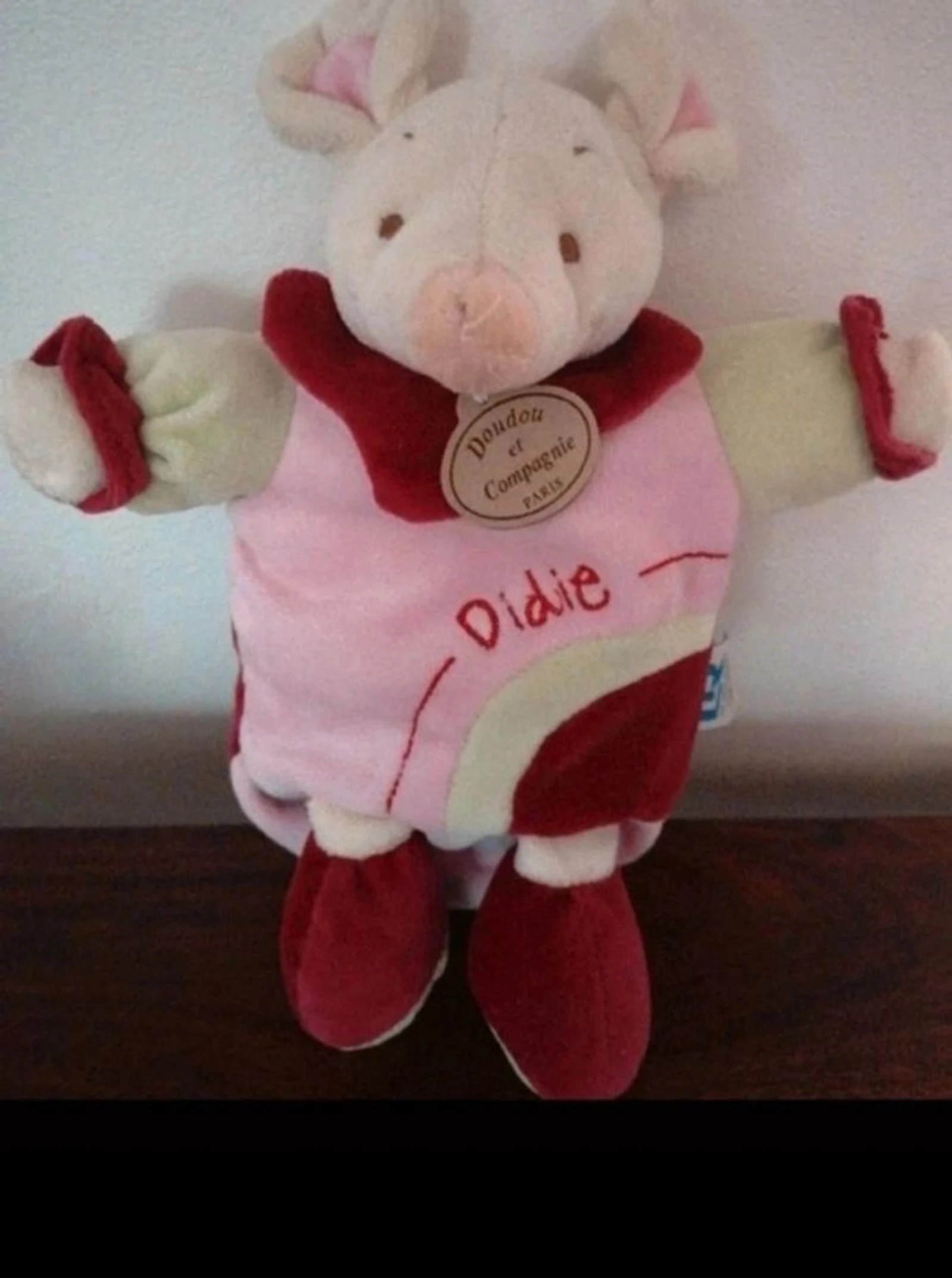Peluche marioneta Didie el ratón Doudou et Compagnie – photo 2